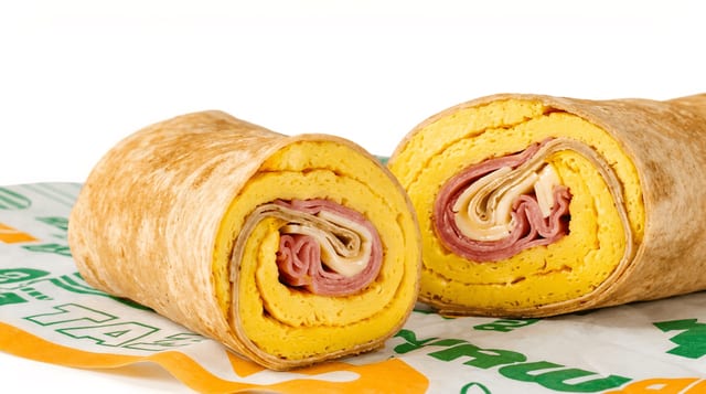 Black Forest Ham, Egg & Cheese Wrap.