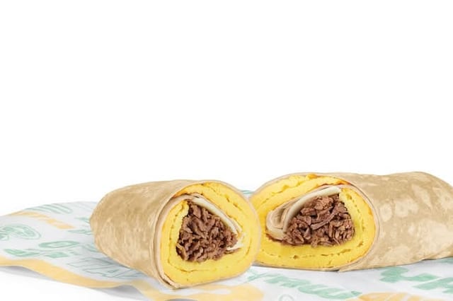 Steak, Egg & Cheese Wrap.