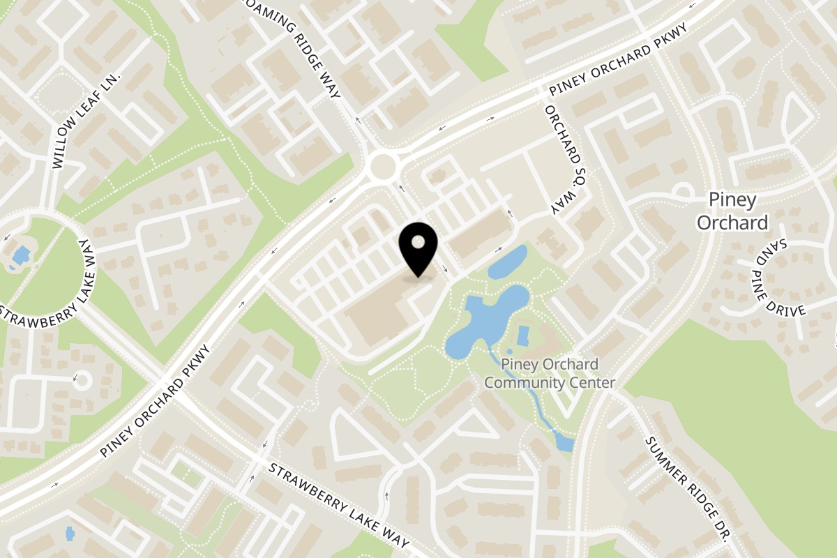 Map showing the location of Subway on 8765 Piney Orchard Pkwy store # 8765 in Odenton